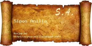 Sipos Anilla névjegykártya